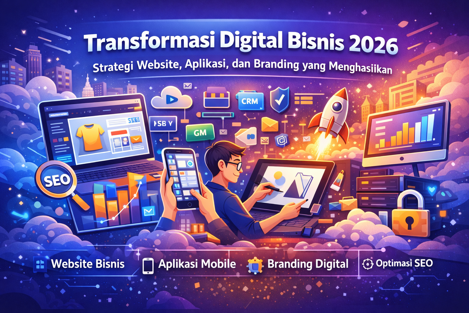 Transformasi Digital Bisnis 2026: Strategi Website, Aplikasi, dan Branding yang Menghasilkan